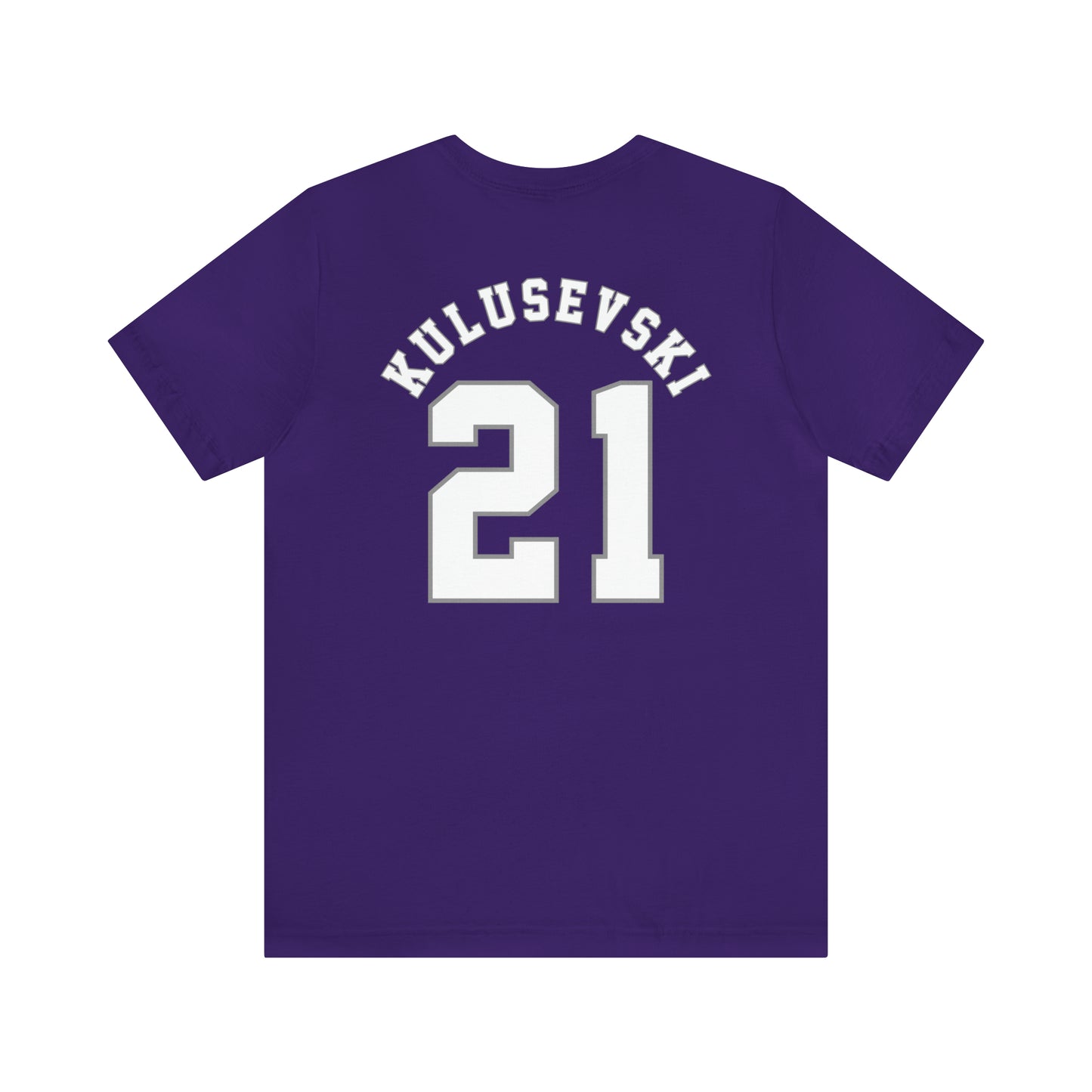 Dejan Kulusevski Tottenham American Football Style T-Shirt (front and back)