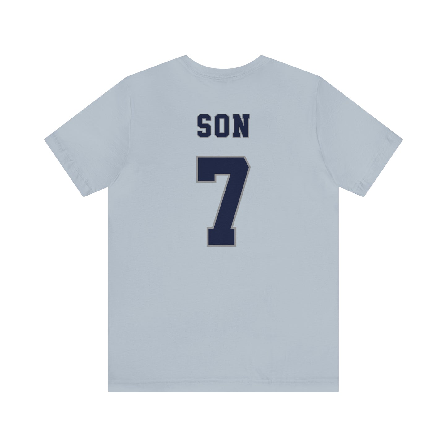 Son Heung-min Tottenham Hotspur NFL Style T-Shirt (front and back)