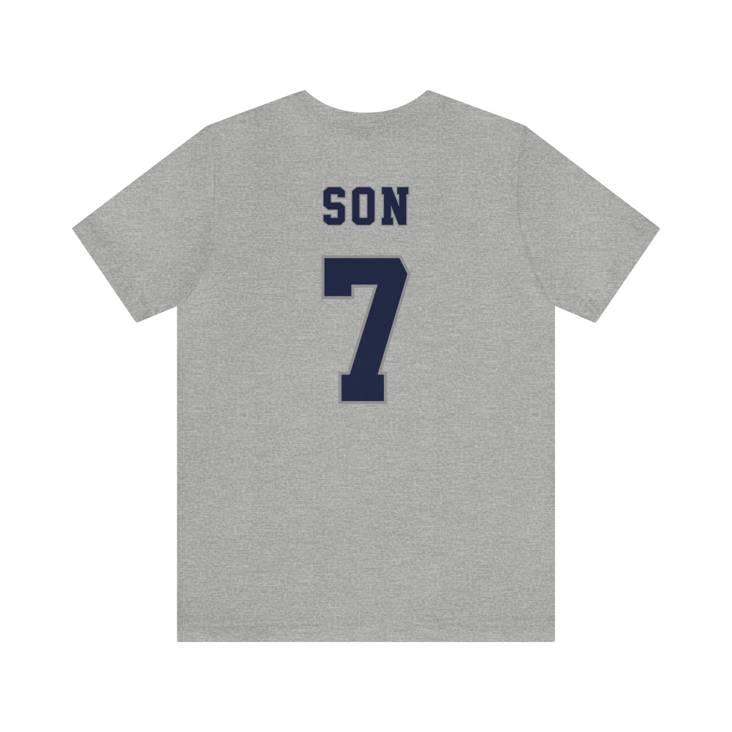 Son Heung-min Tottenham Hotspur NFL Style T-Shirt (front and back)