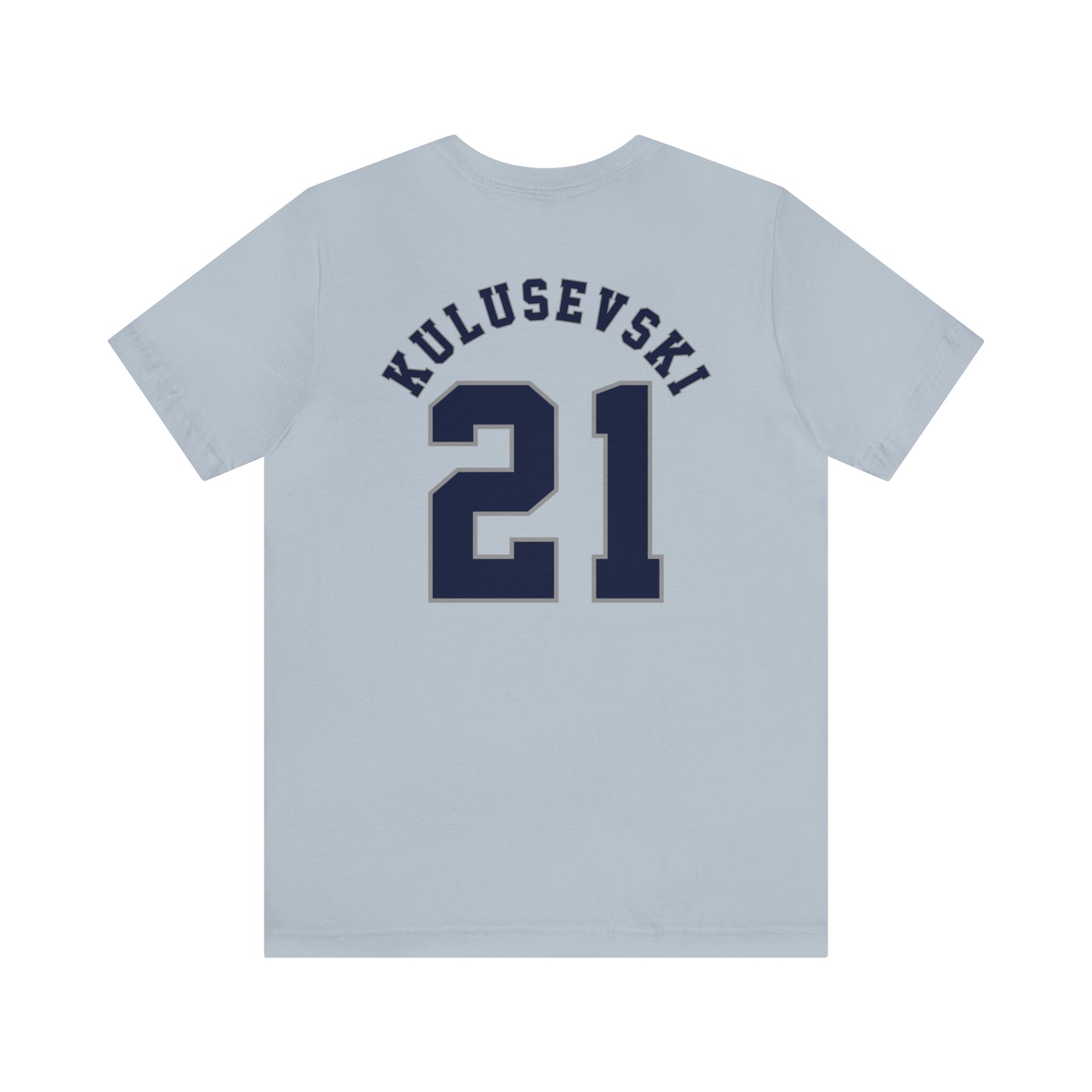Dejan Kulusevski Tottenham American Football Style T-Shirt (front and back)