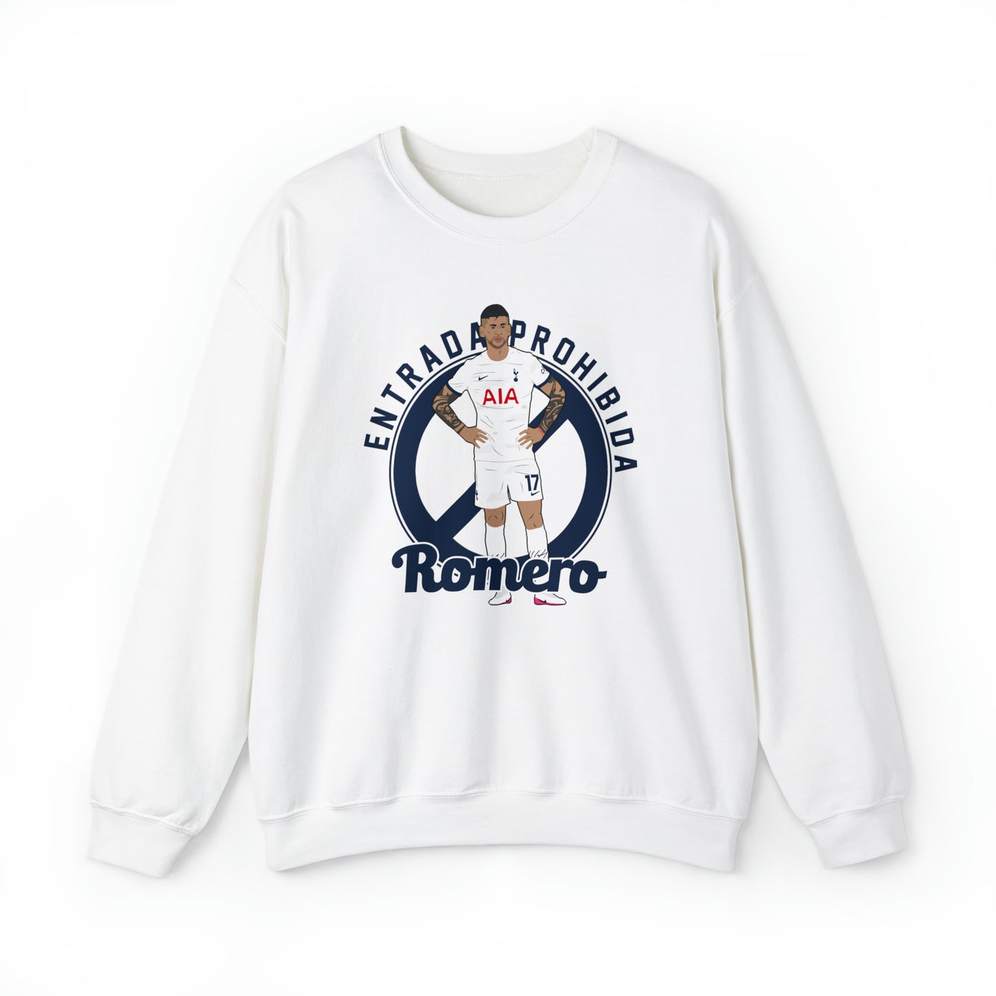 Cristian Romero Entrada Prohibida Tottenham Crewneck Sweatshirt