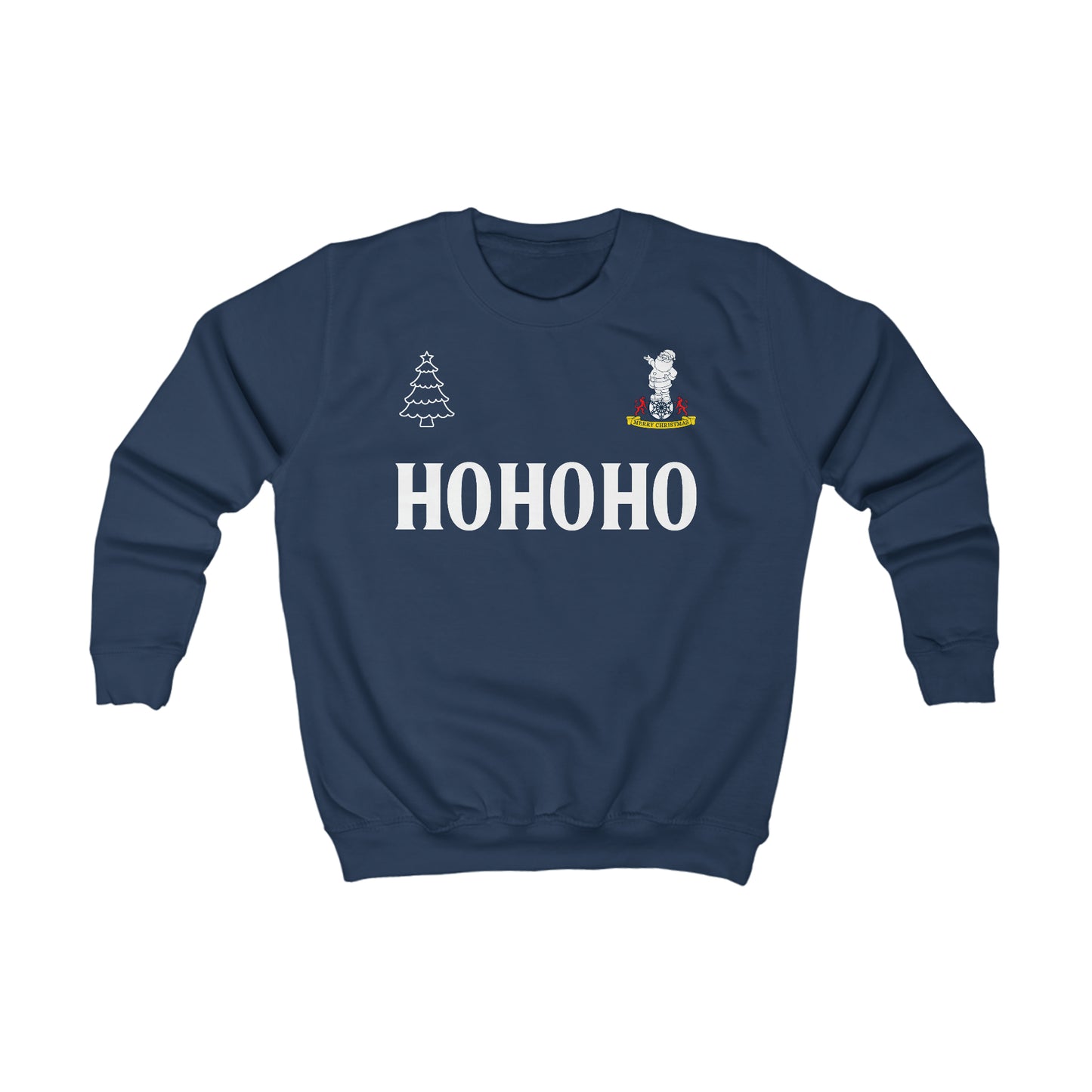 Kids Tottenham Retro Kit Christmas Jumper-Style Crewneck Sweatshirt