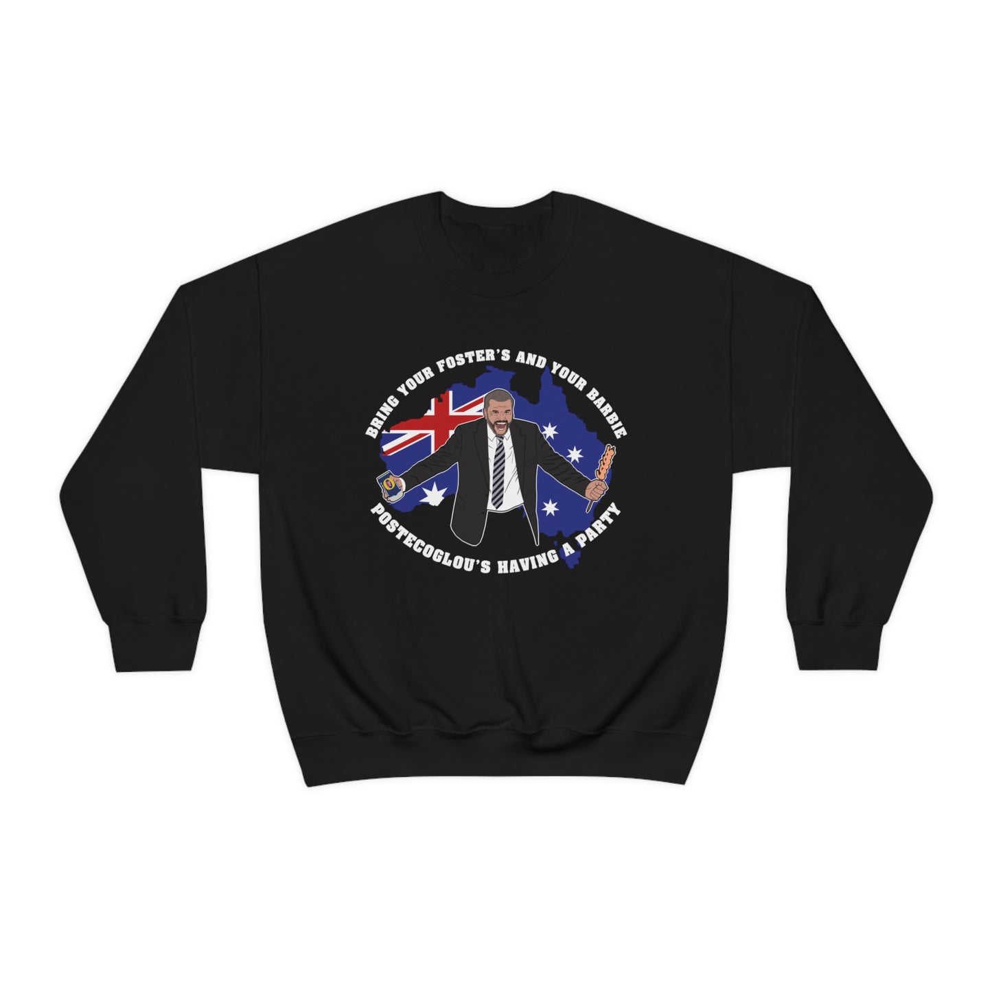Ange Postecoglou Having A Party Tottenham Crewneck Sweatshirt