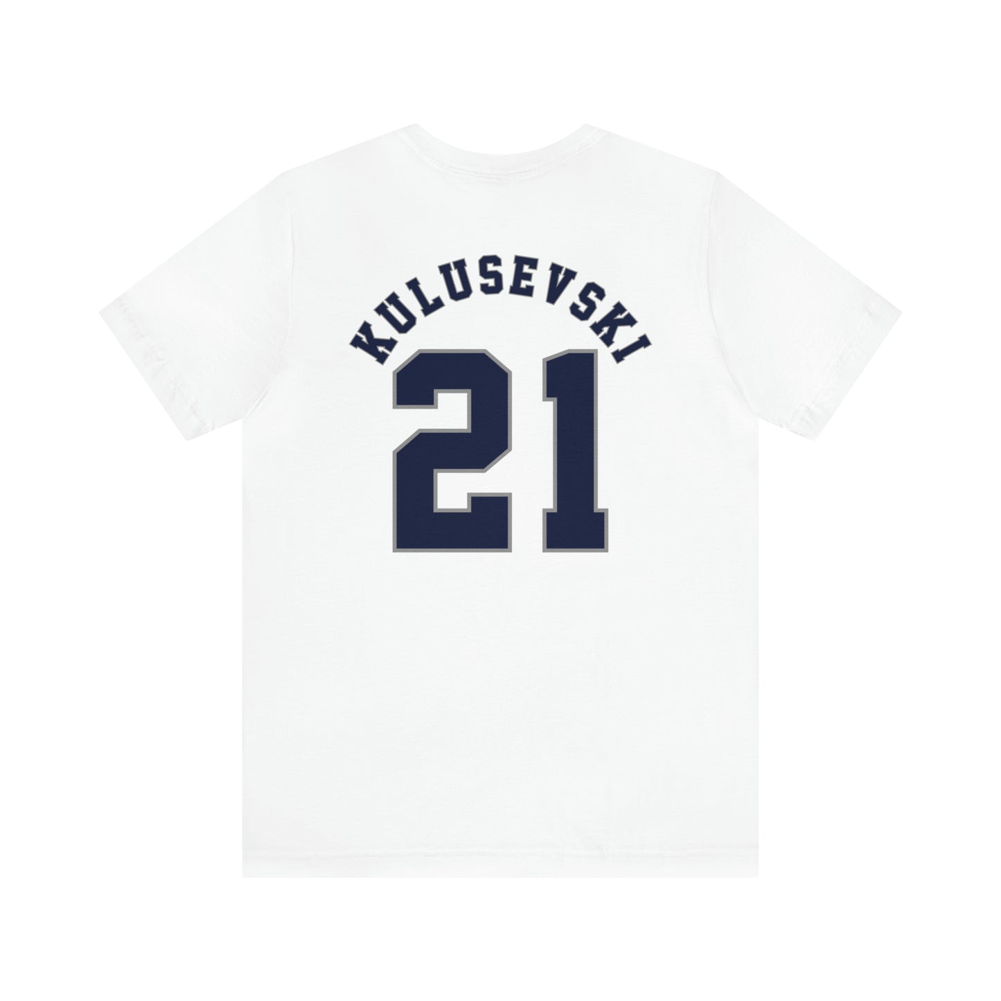 Dejan Kulusevski Tottenham American Football Style T-Shirt (front and back)