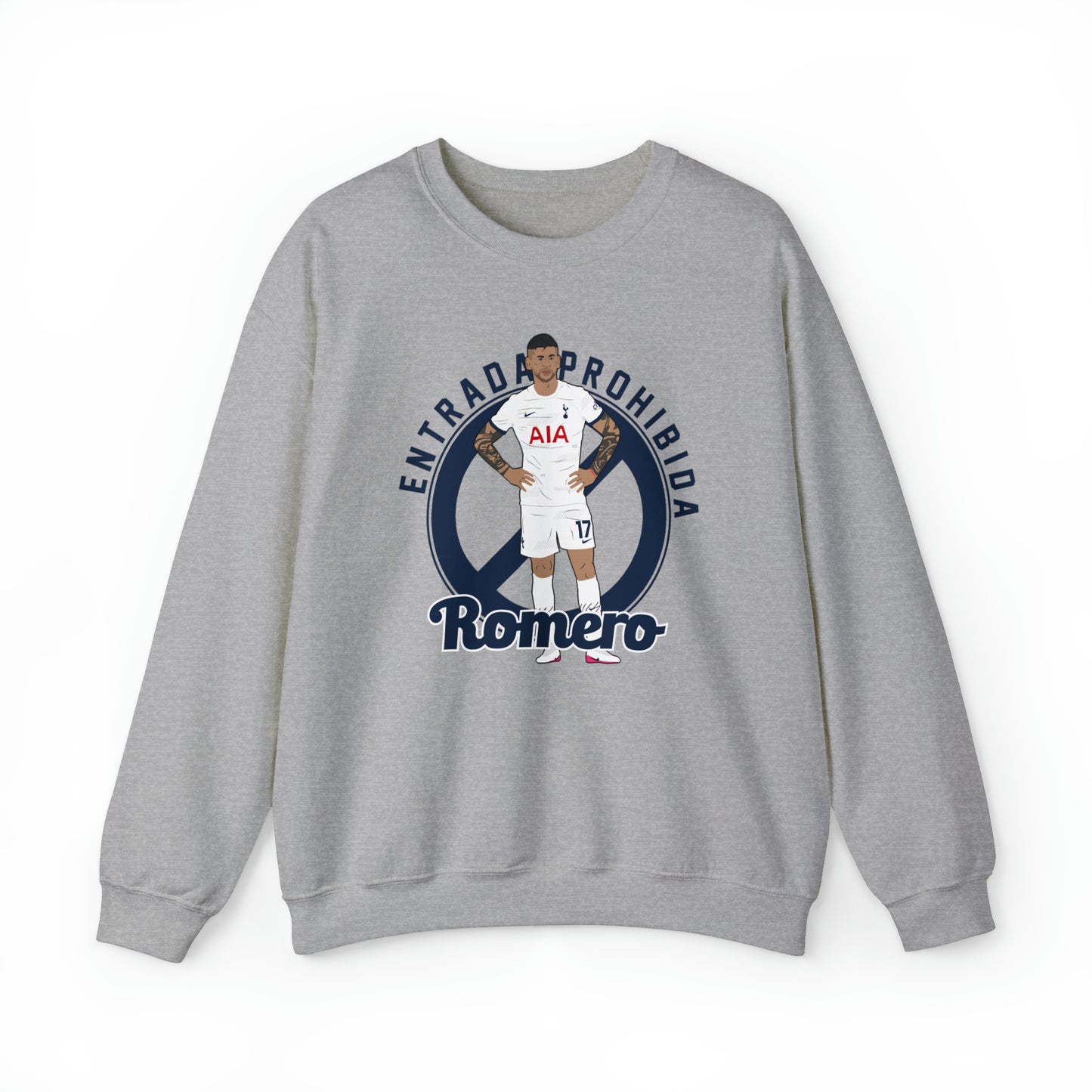 Cristian Romero Entrada Prohibida Tottenham Crewneck Sweatshirt