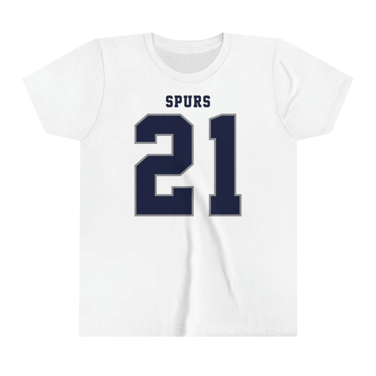 Dejan Kulusevski Tottenham American Football Style Youth Short Sleeve Tee (front and back)
