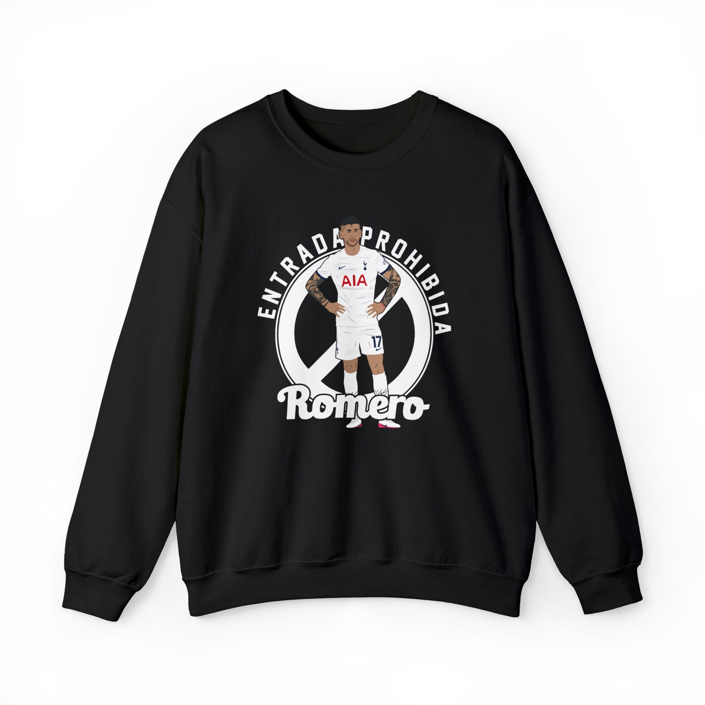 Cristian Romero Entrada Prohibida Tottenham Crewneck Sweatshirt