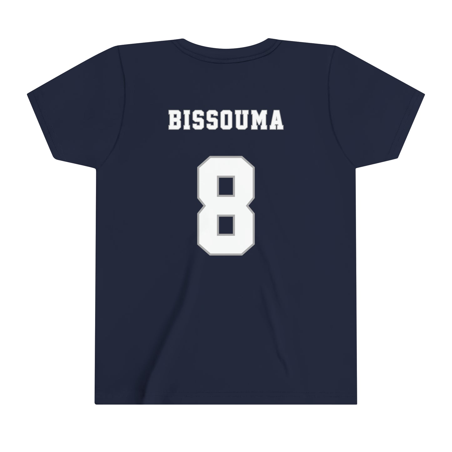 Yves Bissouma Tottenham Hotspur NFL Style Youth Short Sleeve Tee (front and back)