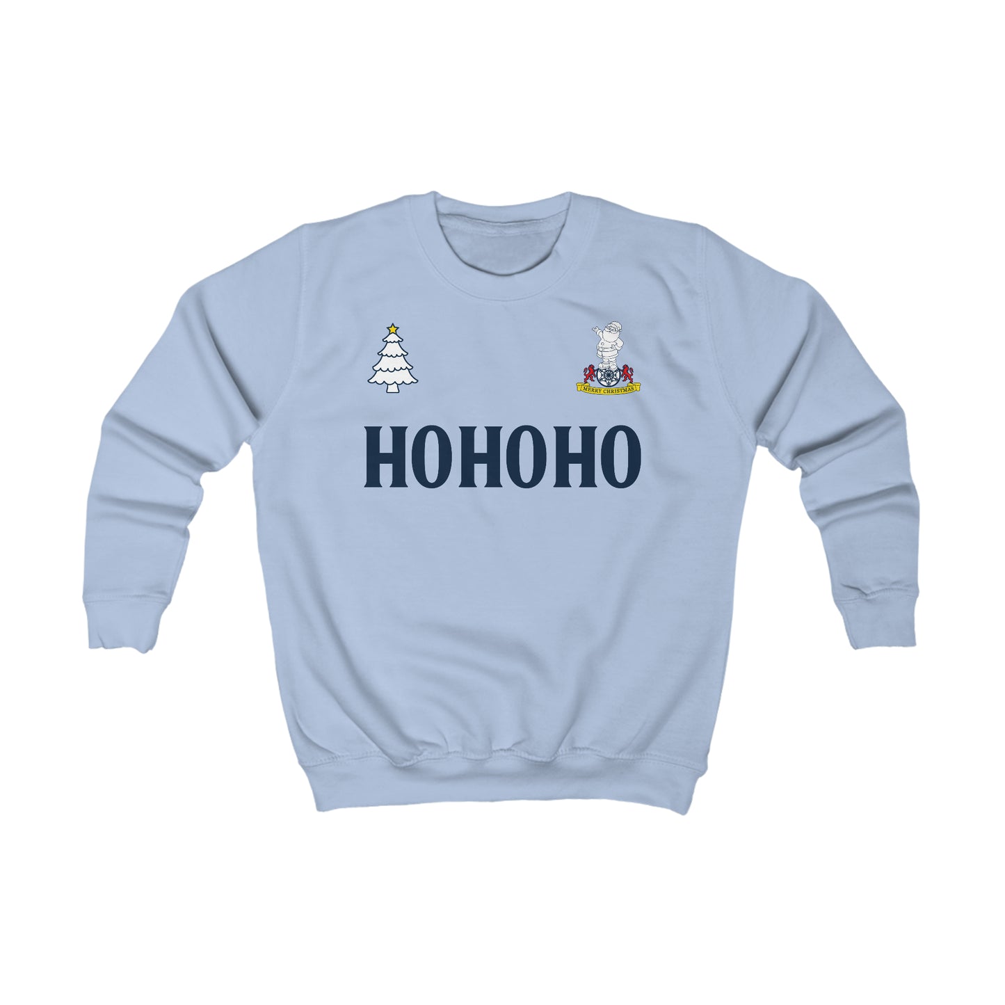 Kids Tottenham Retro Kit Christmas Jumper-Style Crewneck Sweatshirt