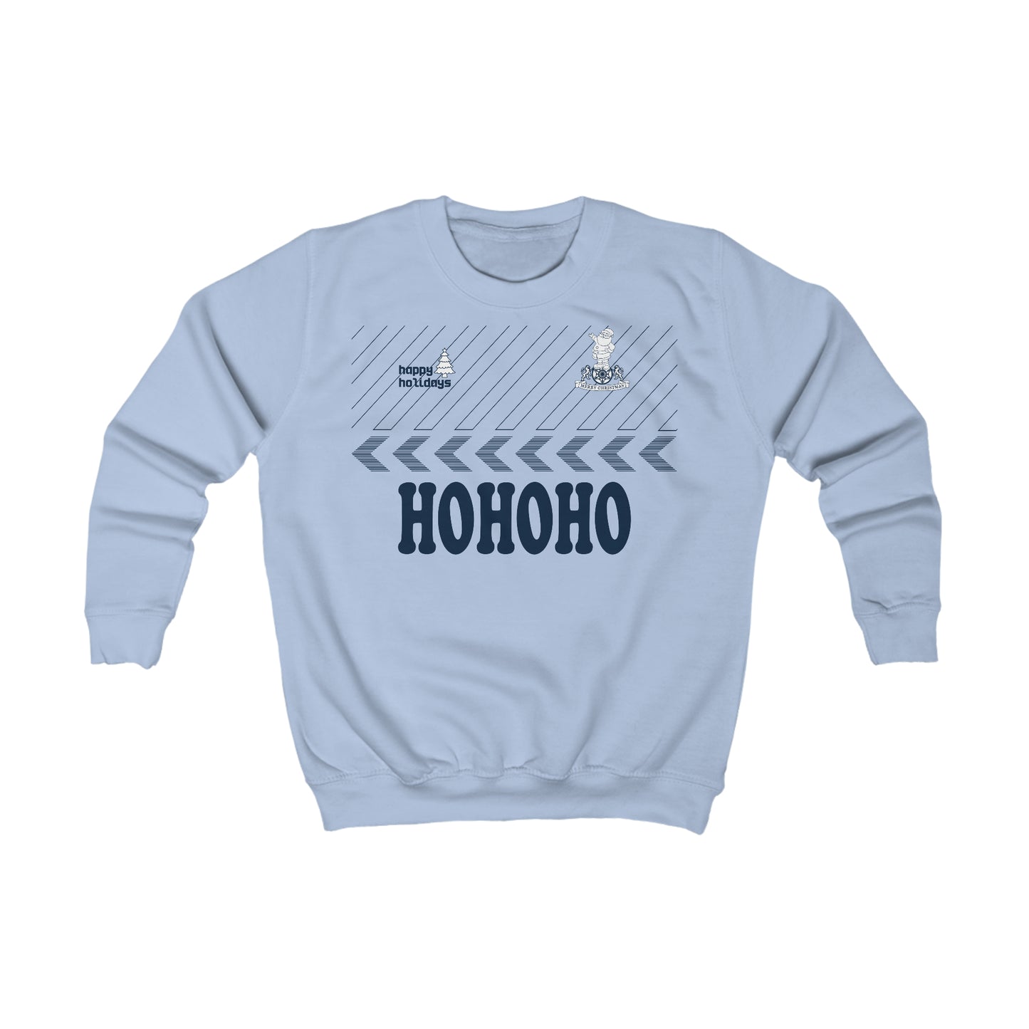 Kids Tottenham 80s Retro Kit Christmas Jumper-Style Crewneck Sweatshirt
