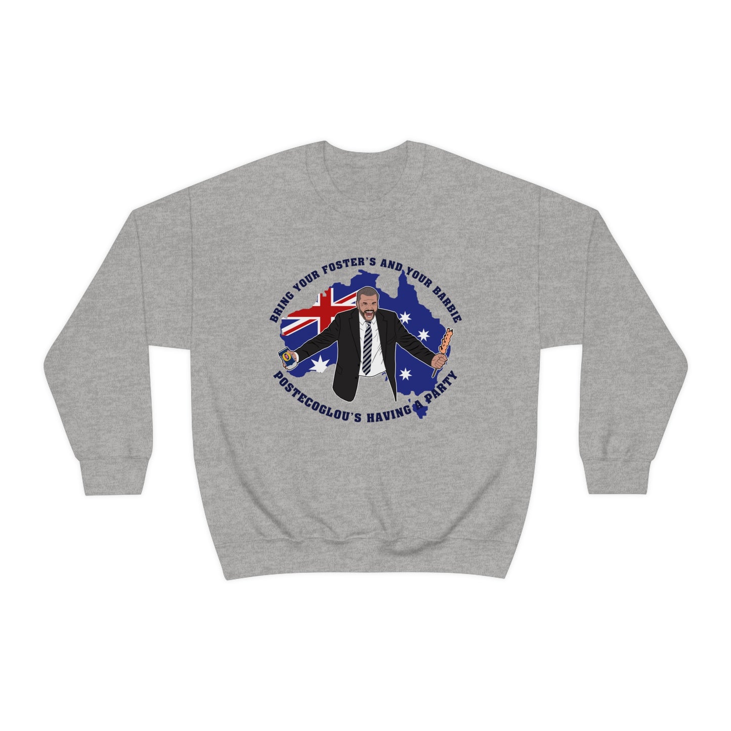 Ange Postecoglou Having A Party Tottenham Crewneck Sweatshirt