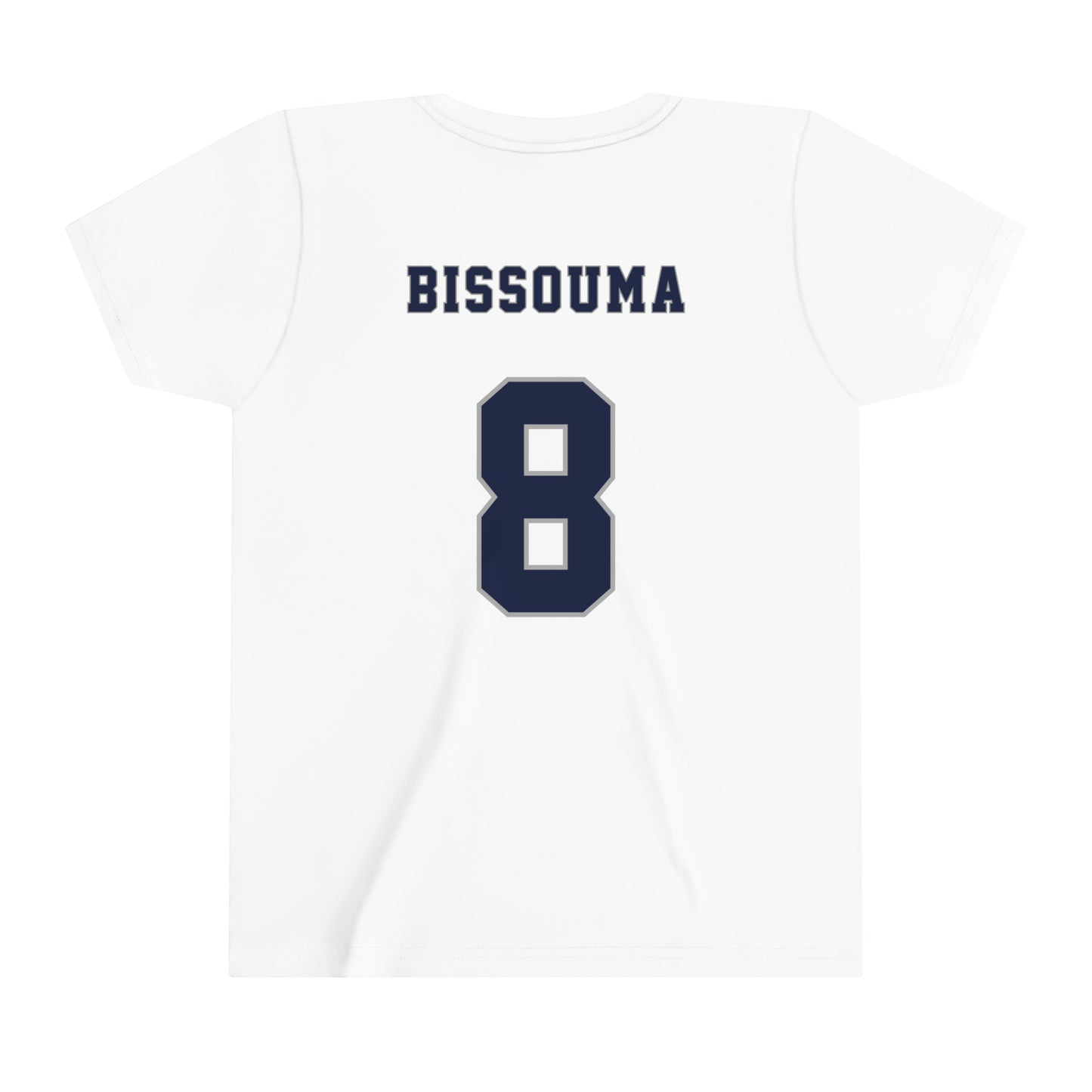 Yves Bissouma Tottenham Hotspur NFL Style Youth Short Sleeve Tee (front and back)