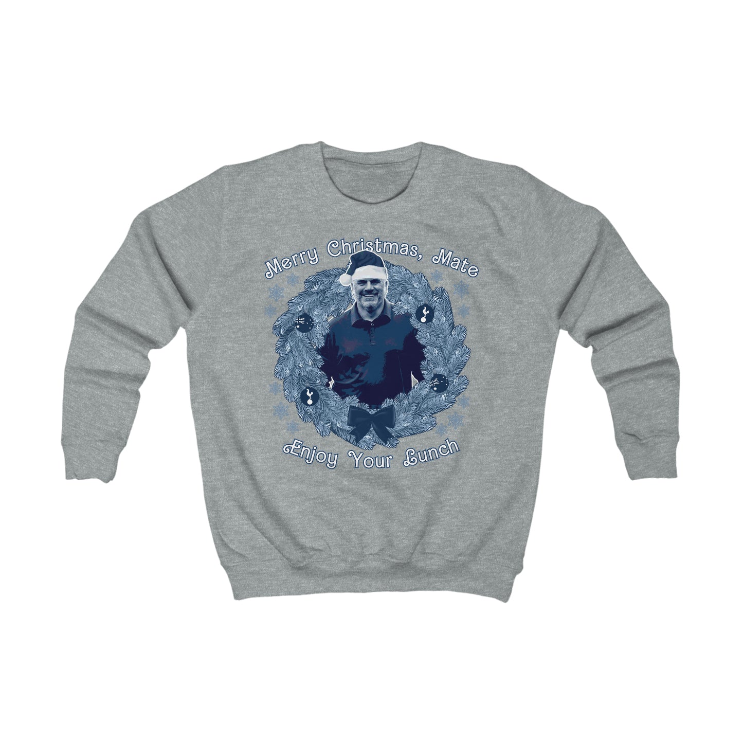 Kids Ange Postecoglou Tottenham Hotspur Enjoy Your Lunch Christmas Jumper