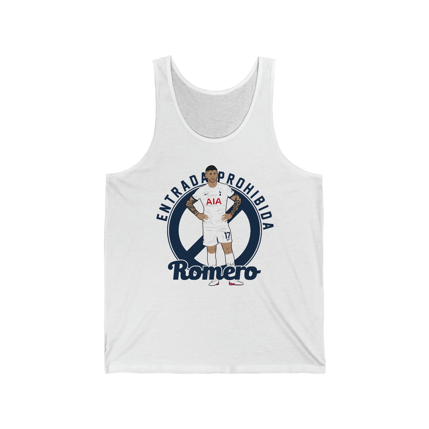 Cristian Romero Entrada Prohibida Tottenham Tank Top