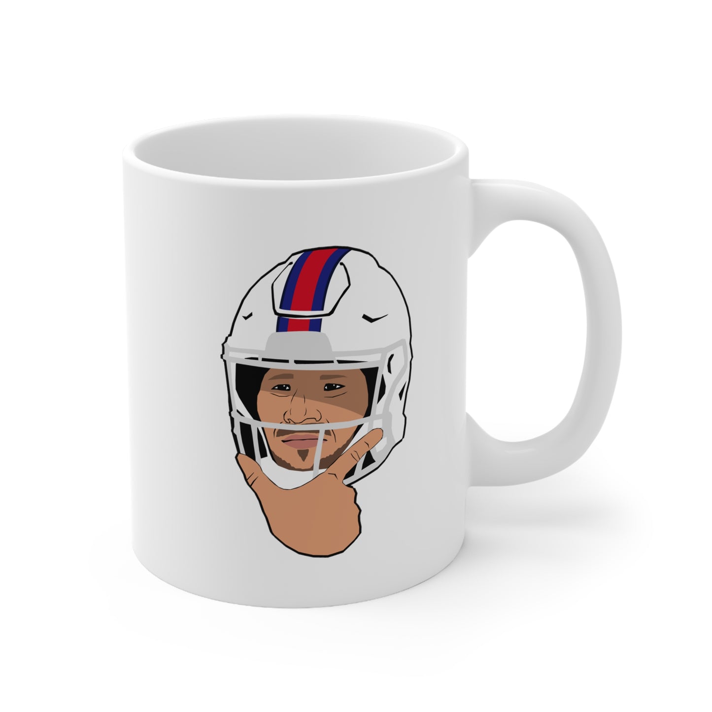 Josh Allen Thinking Emoji Bills Mug