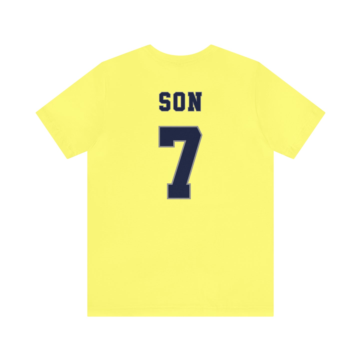 Son Heung-min Tottenham Hotspur NFL Style T-Shirt (front and back)
