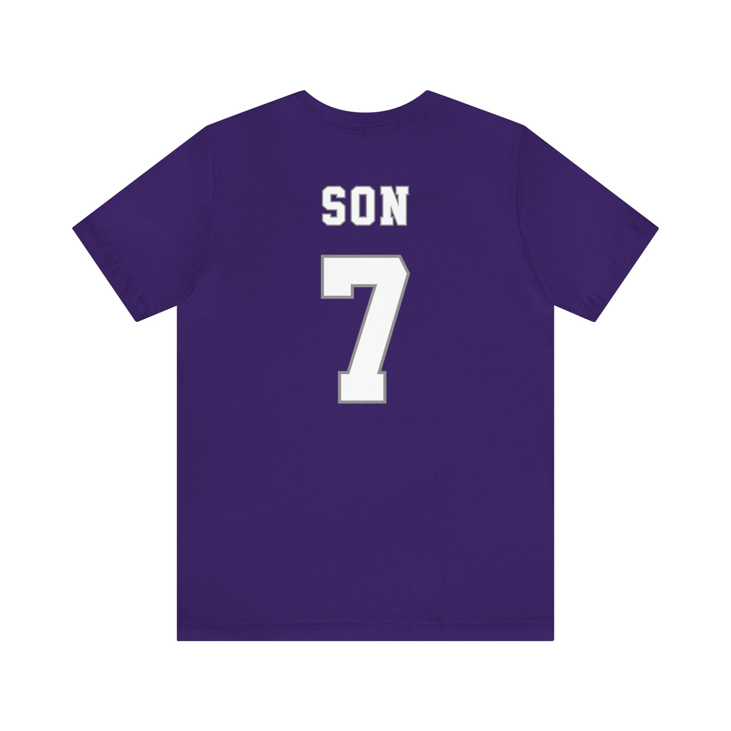 Son Heung-min Tottenham Hotspur NFL Style T-Shirt (front and back)