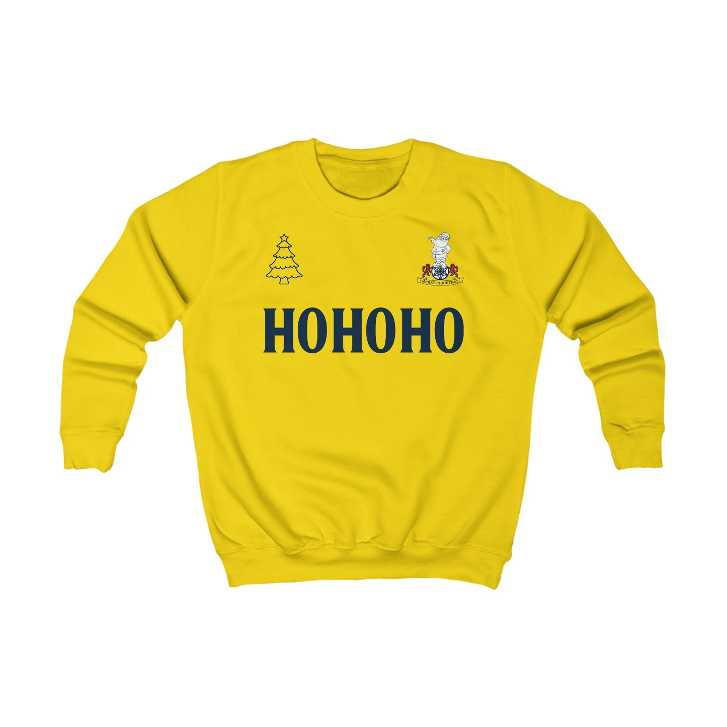 Kids Tottenham Retro Kit Christmas Jumper-Style Crewneck Sweatshirt