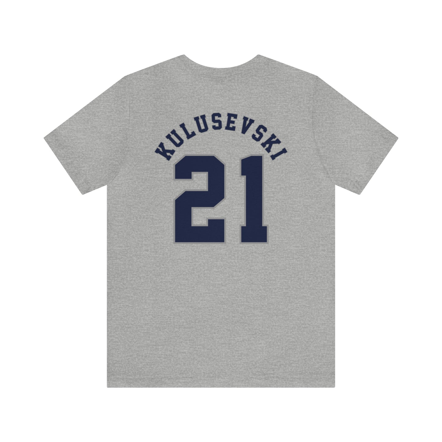 Dejan Kulusevski Tottenham American Football Style T-Shirt (front and back)