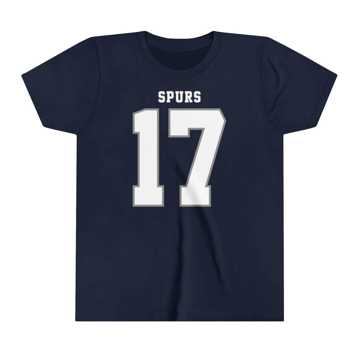 Cristian Romero Tottenham American Football Style Youth Short Sleeve Tee (front and back)