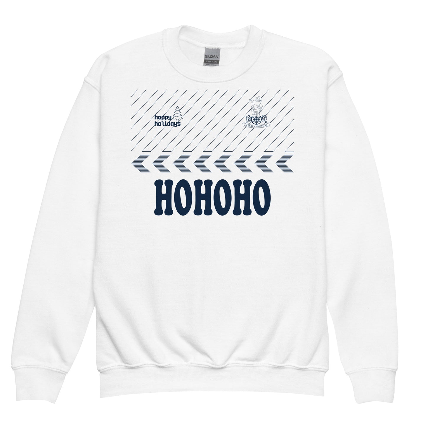 Kids Tottenham Retro Kit Christmas Jumper Crewneck Sweatshirt