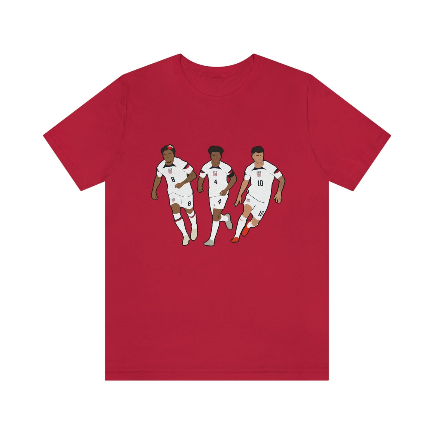 United States Men's Nationals Team Weston McKennie Tyler Adams Christian Pulisic USMNT World Cup 2022 T-Shirt