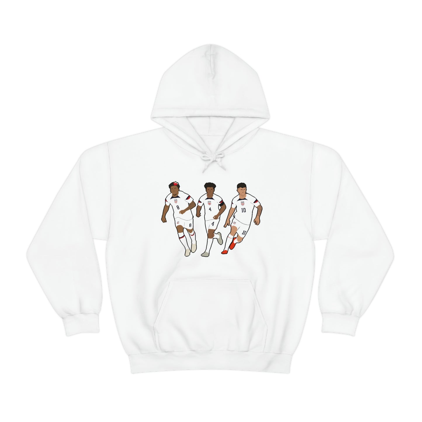 United States Men's National Team USMNT Weston McKennie Tyler Adams Christian Pulisic Hoodie