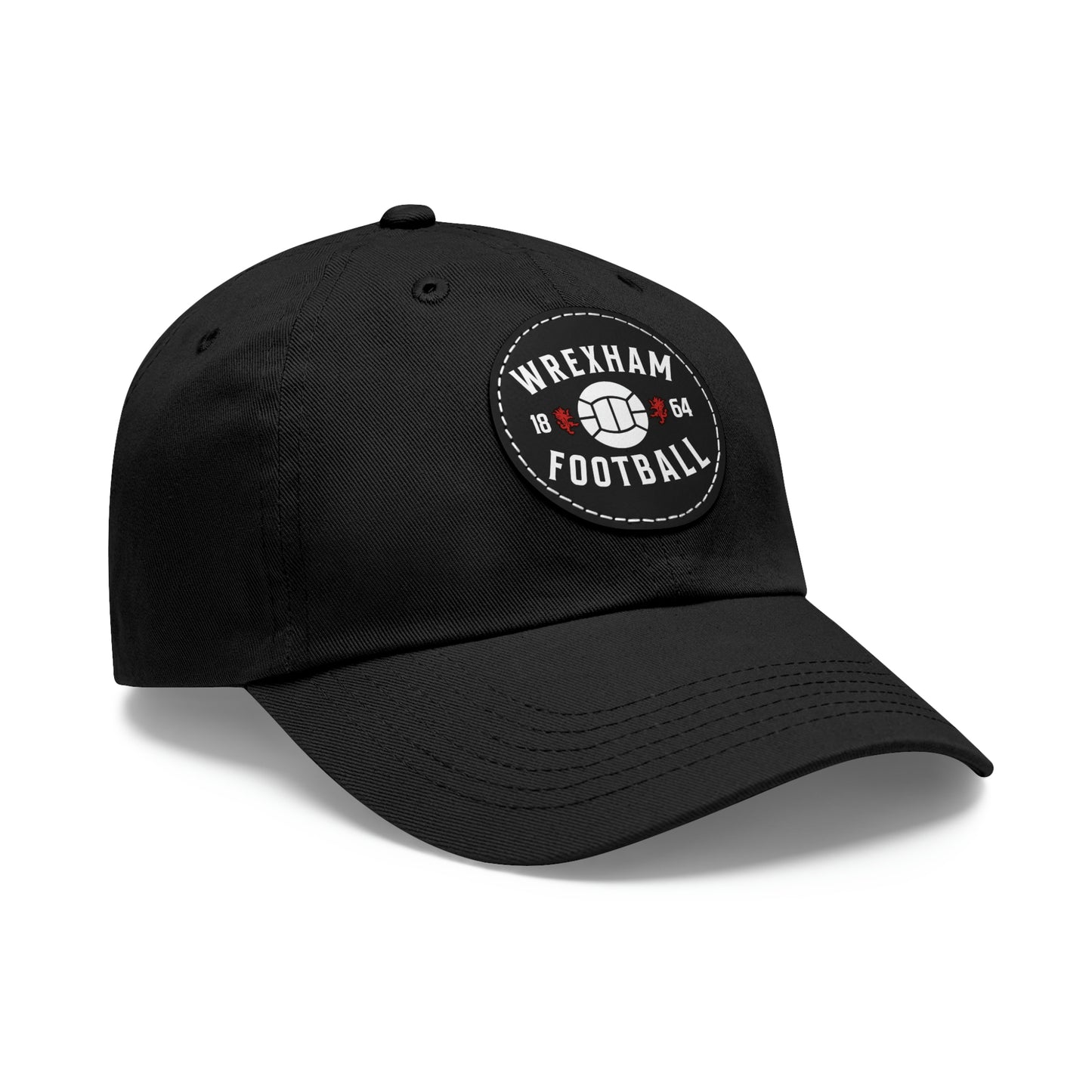 Wrexham Football 1864 Leather Patch Dad Hat