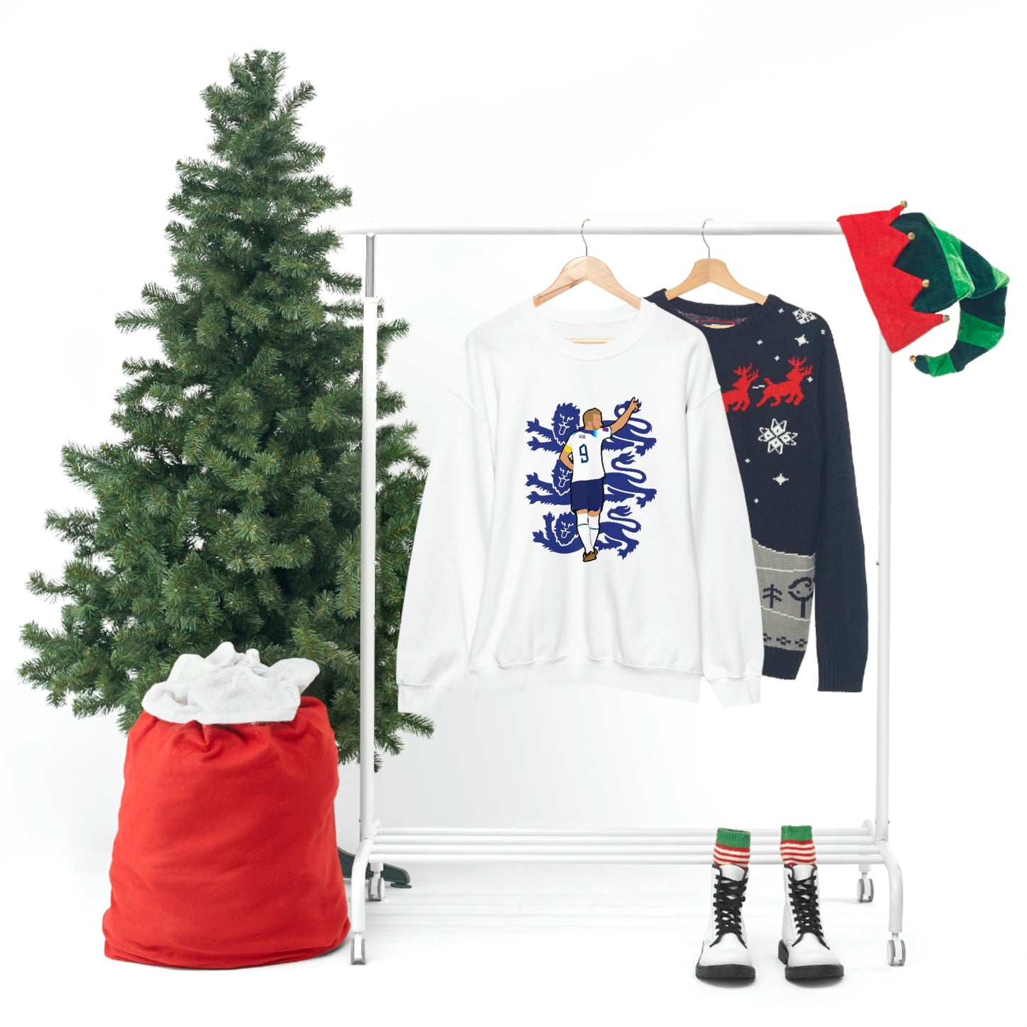 Harry Kane England Three Lions Crewneck Sweatshirt