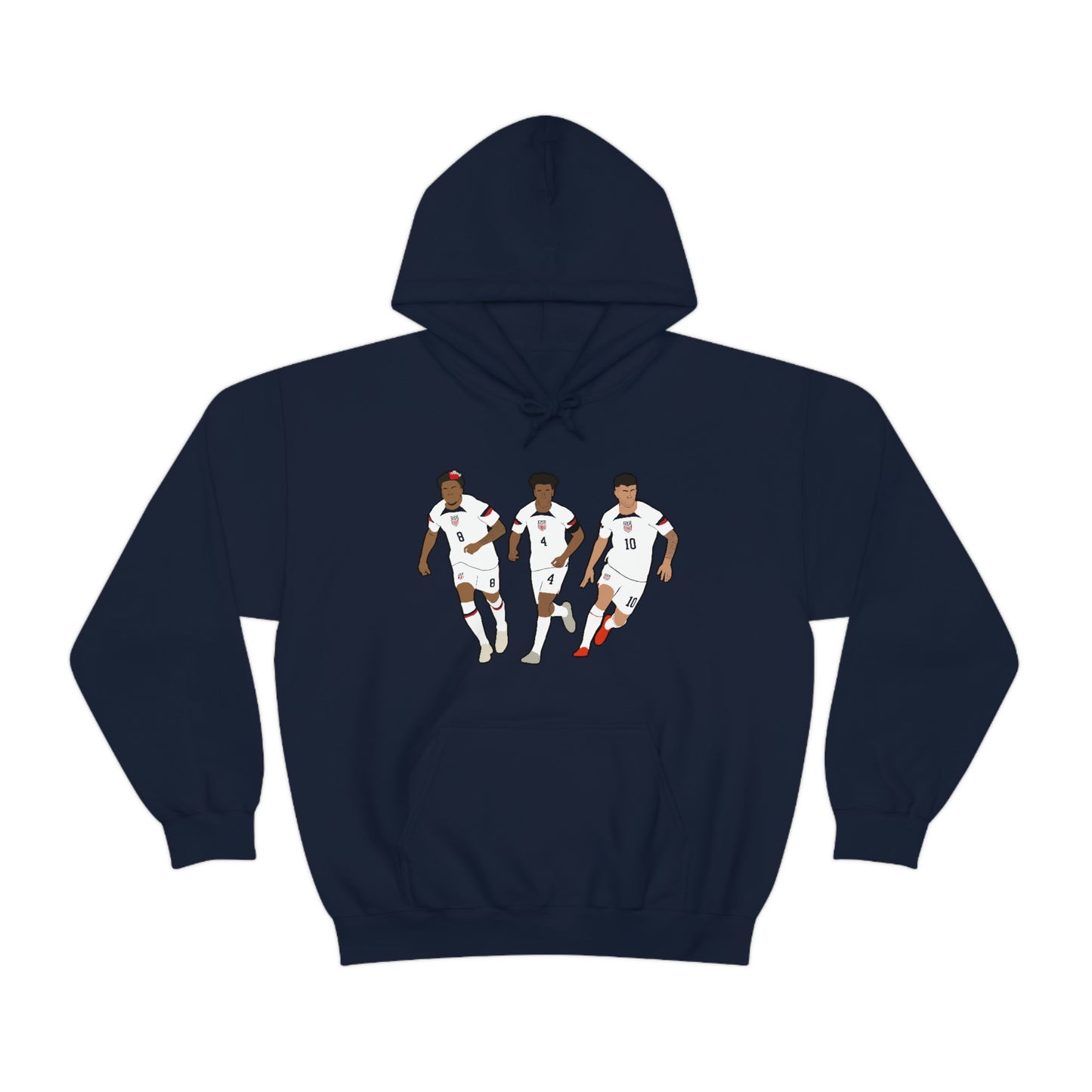 United States Men's National Team USMNT Weston McKennie Tyler Adams Christian Pulisic Hoodie