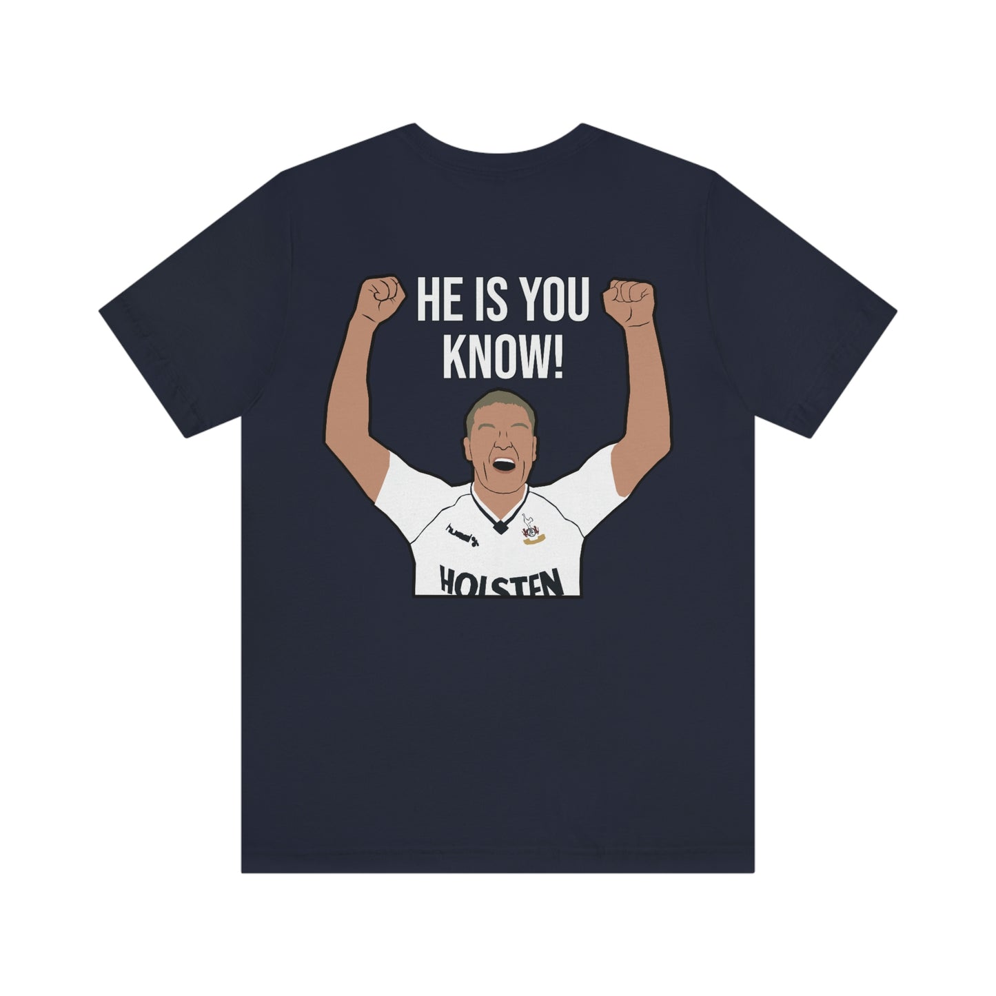 Paul Gascoigne "Is Gascoigne Going To Have A Crack?" Tottenham Hotspur T-Shirt (Designs on front and back)