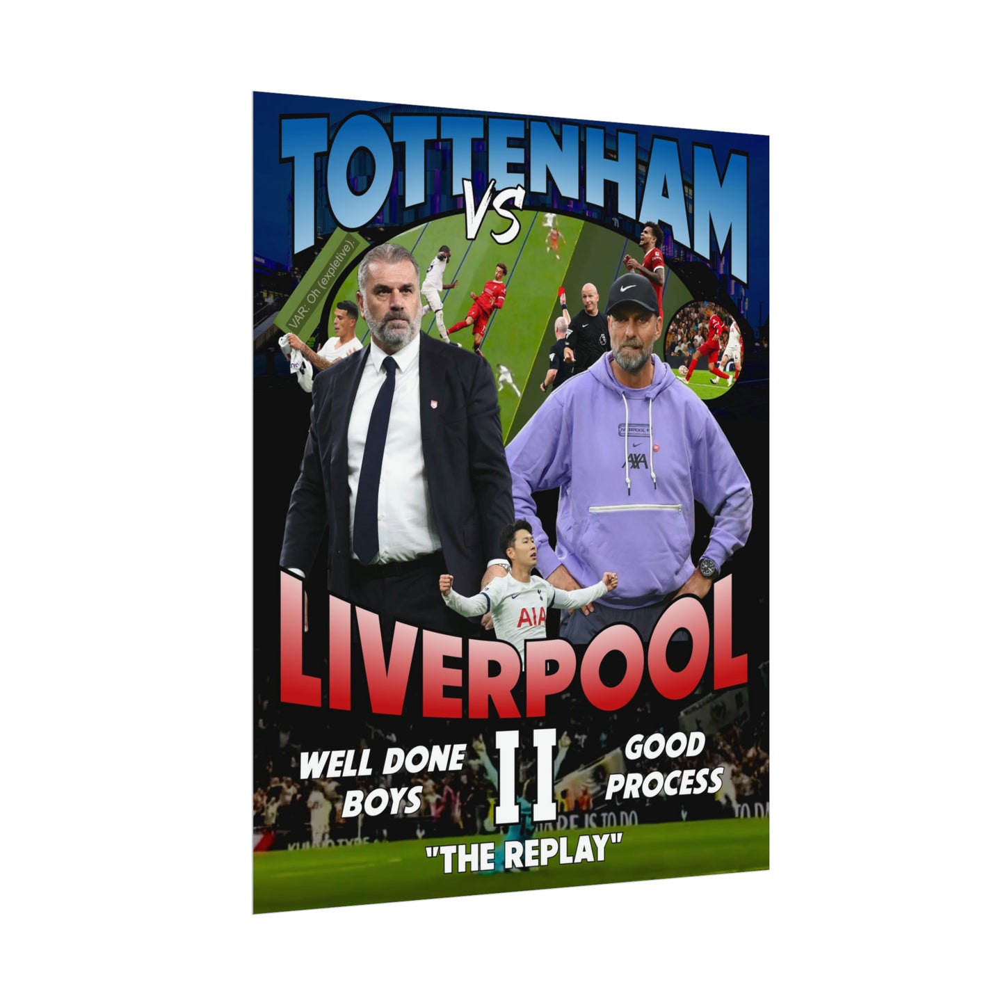 Tottenham Liverpool II "The Replay" Poster