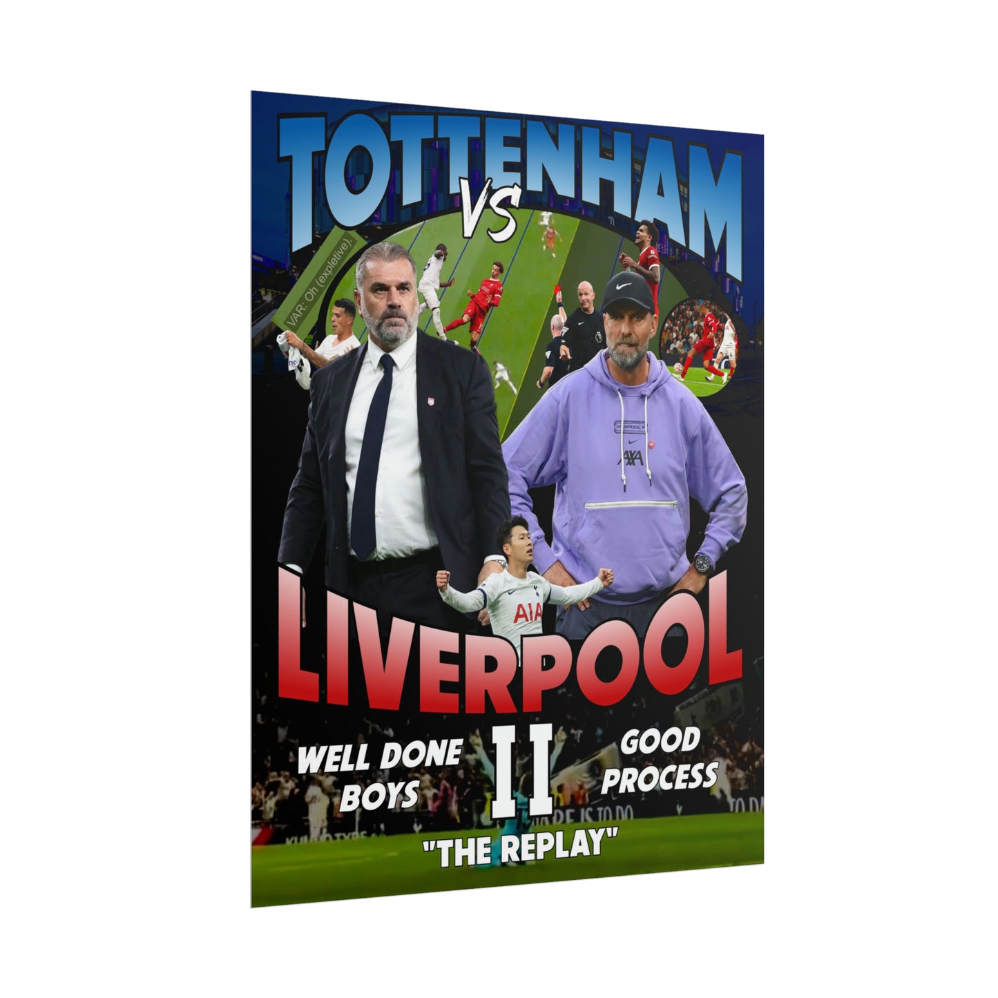 Tottenham Liverpool II "The Replay" Poster