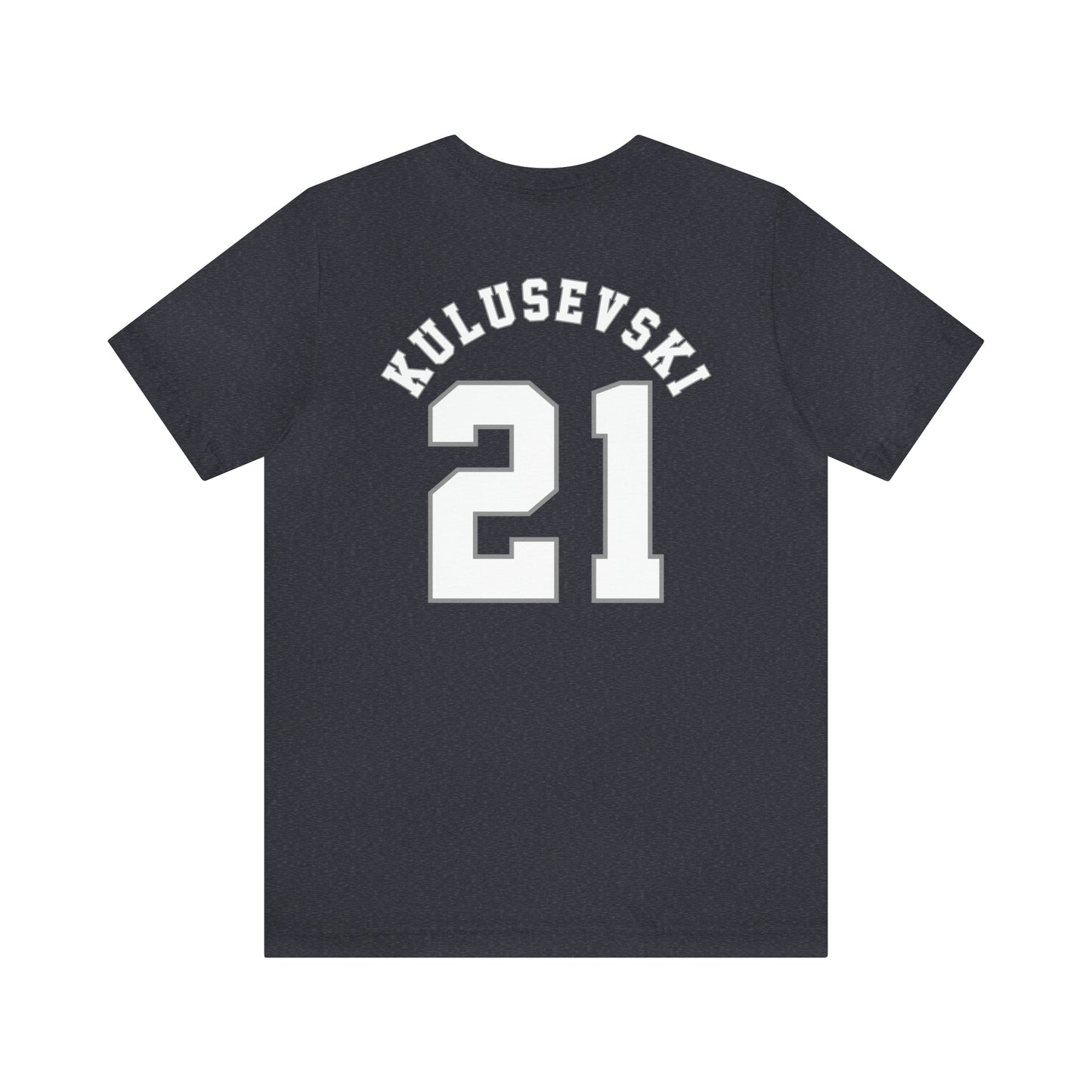 Dejan Kulusevski Tottenham Hotspur NFL Style T-Shirt (front and back)