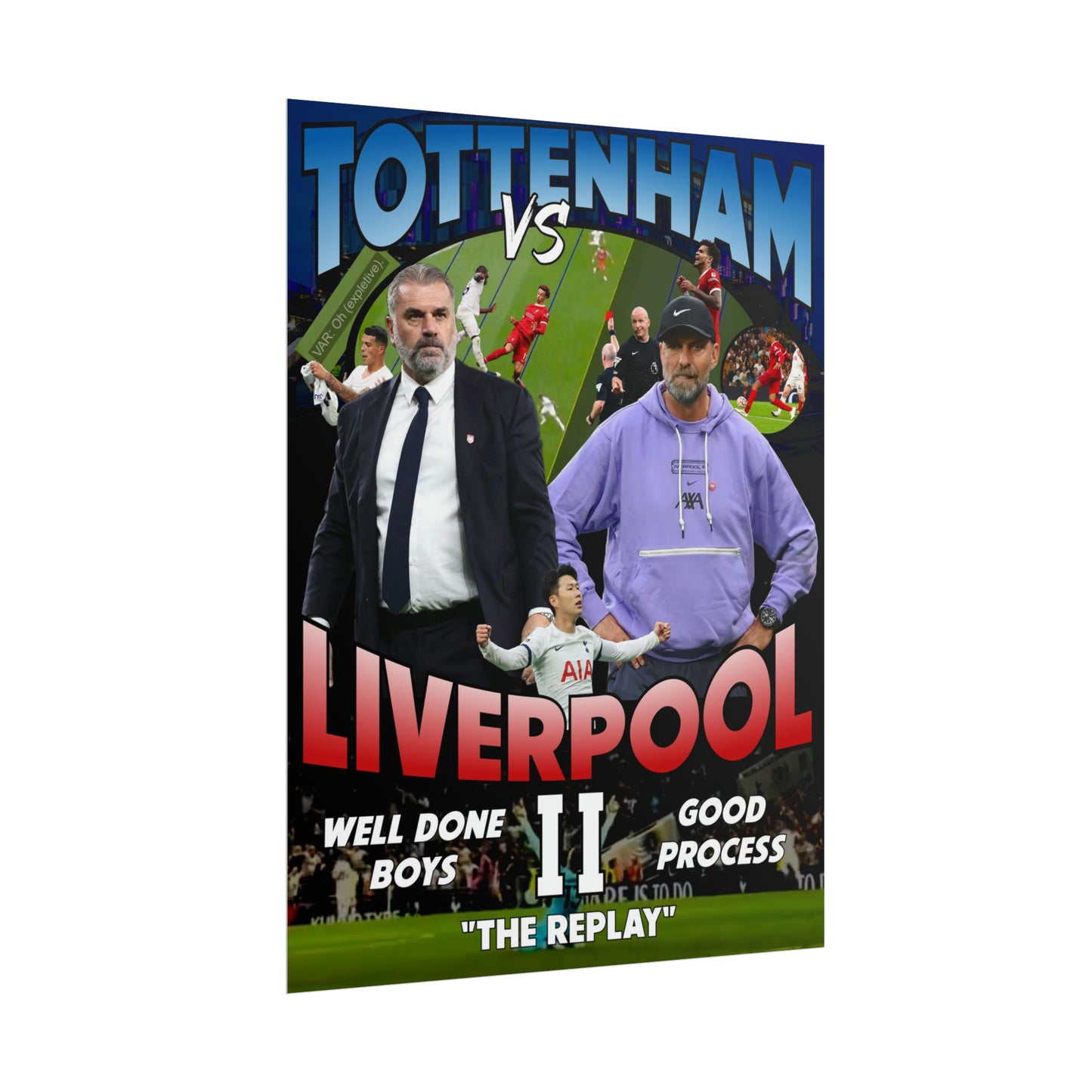 Tottenham Liverpool II "The Replay" Poster