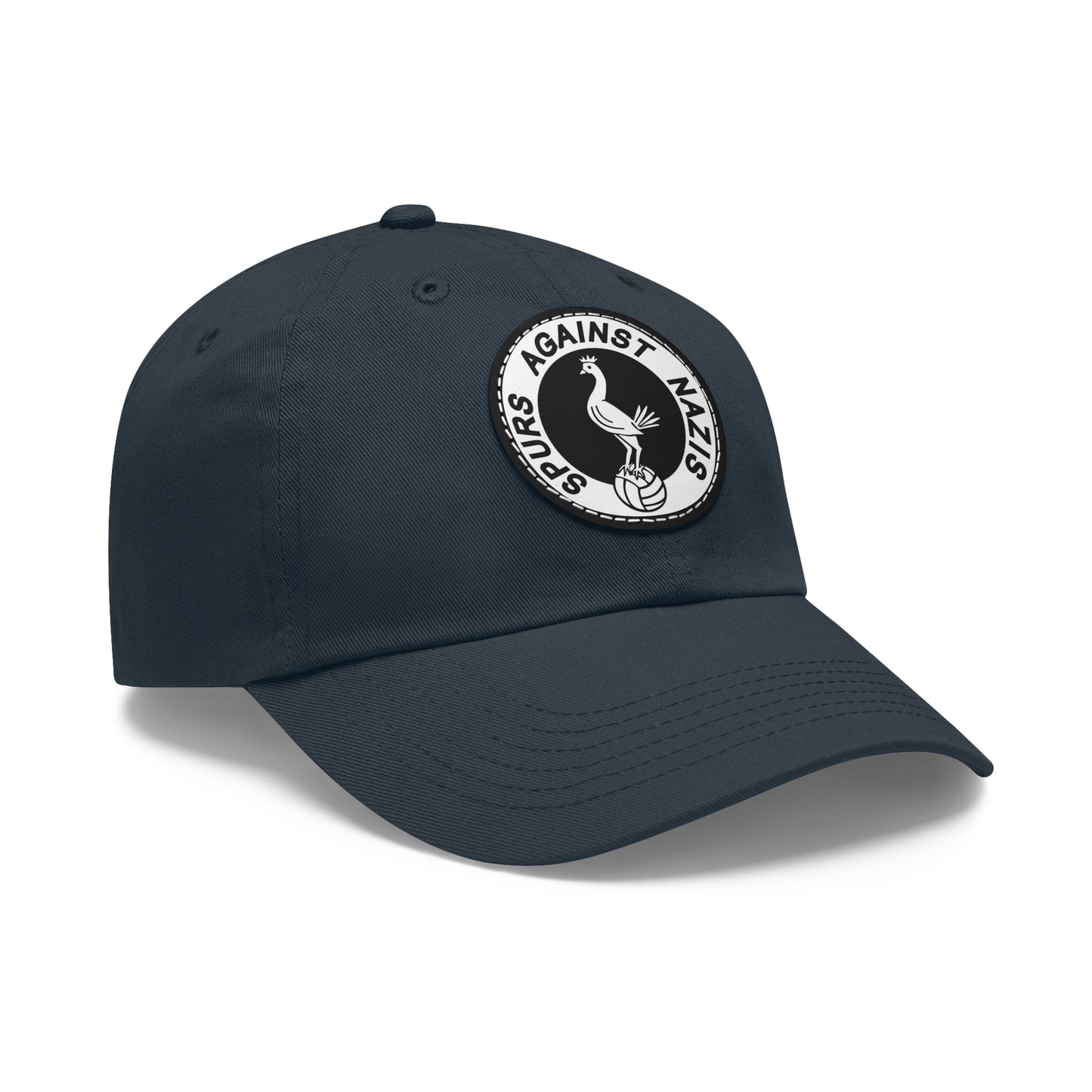 Spurs Against Nazis Tottenham Leather Patch Dad Hat