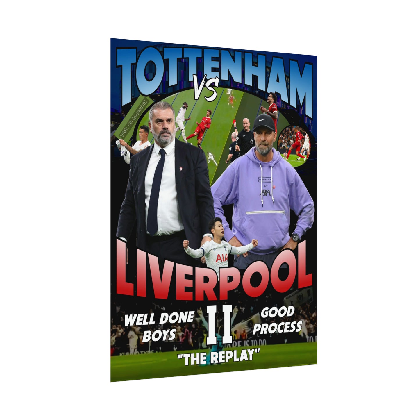 Tottenham Liverpool II "The Replay" Poster