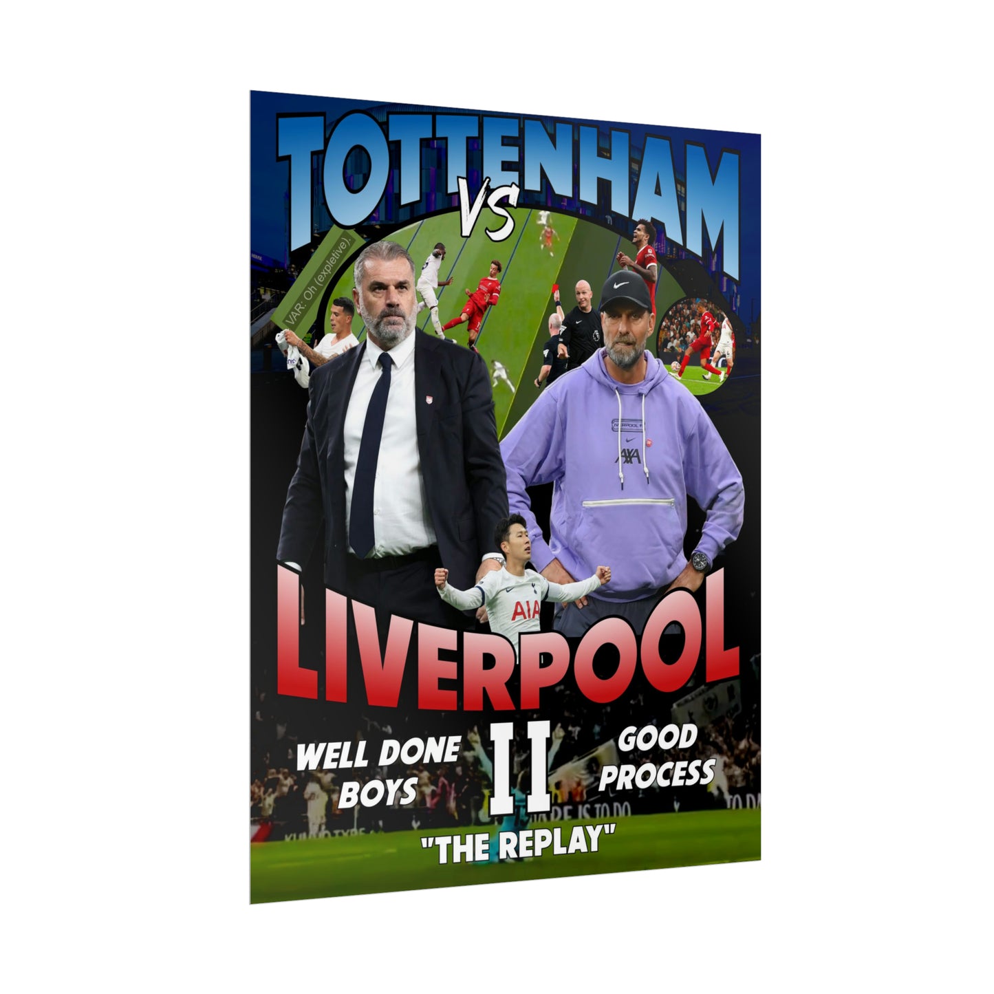 Tottenham Liverpool II "The Replay" Poster