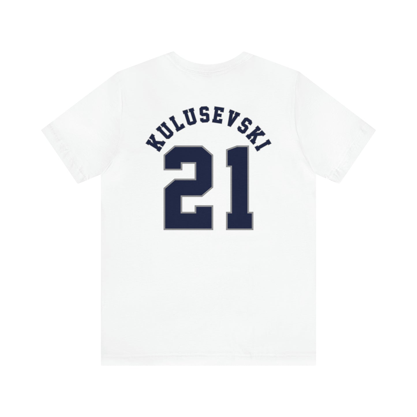 Dejan Kulusevski Tottenham Hotspur NFL Style T-Shirt (front and back)