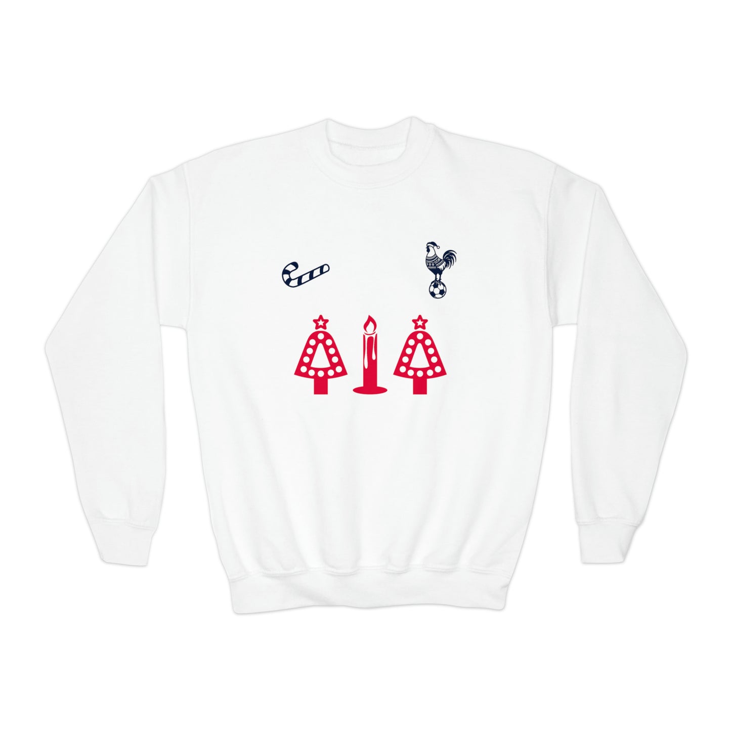 Youth Tottenham Kit Christmas Sweater-Style Crewneck Sweatshirt