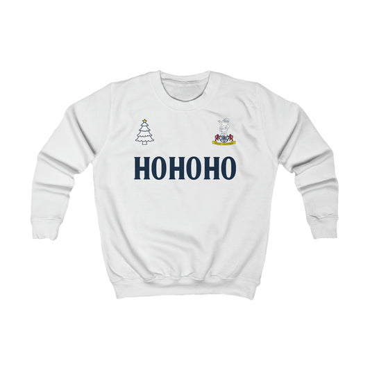 Kids Tottenham Retro Kit Christmas Jumper-Style Crewneck Sweatshirt