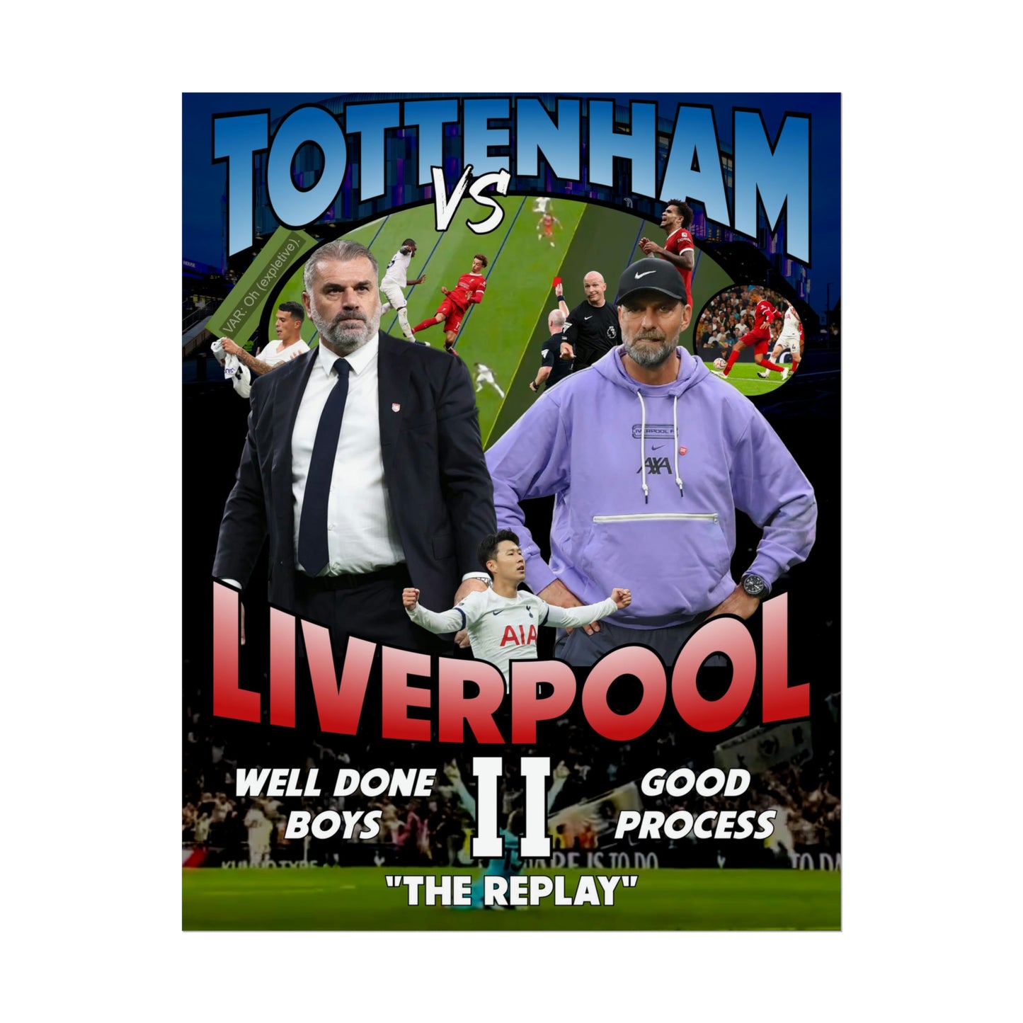 Tottenham Liverpool II "The Replay" Poster