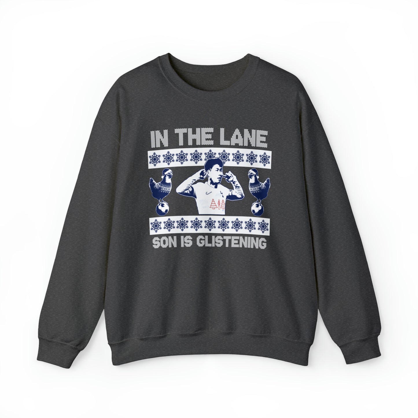 Son Heung-min In The Lane Christmas Jumper-Style Crewneck Sweatshirt