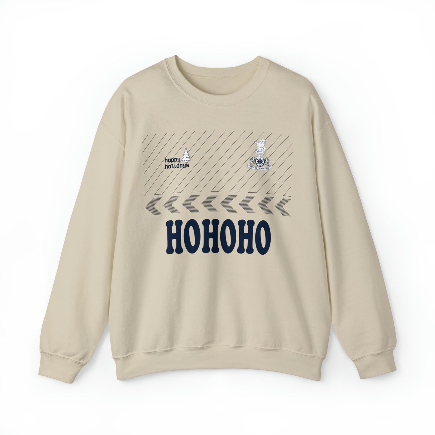 Tottenham 80s Retro Kit Christmas Jumper-Style Crewneck Sweatshirt