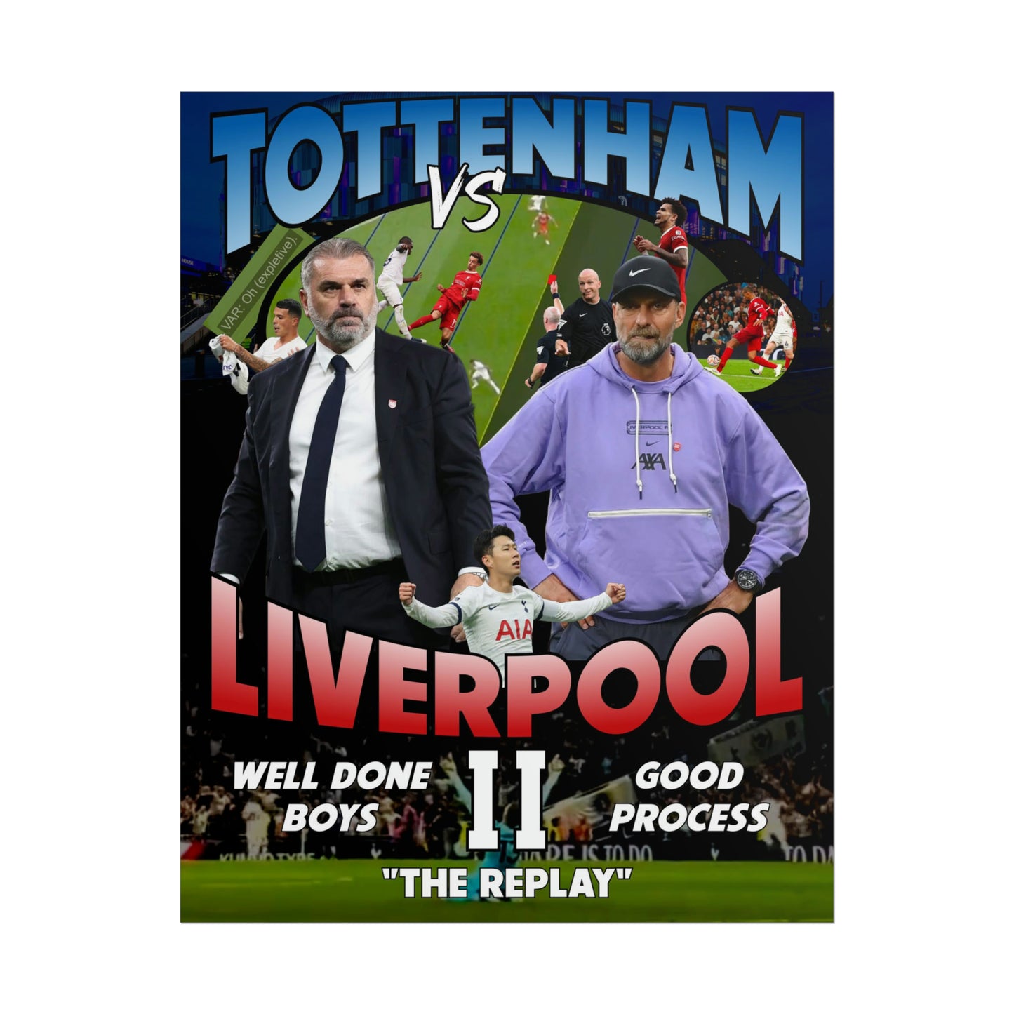 Tottenham Liverpool II "The Replay" Poster