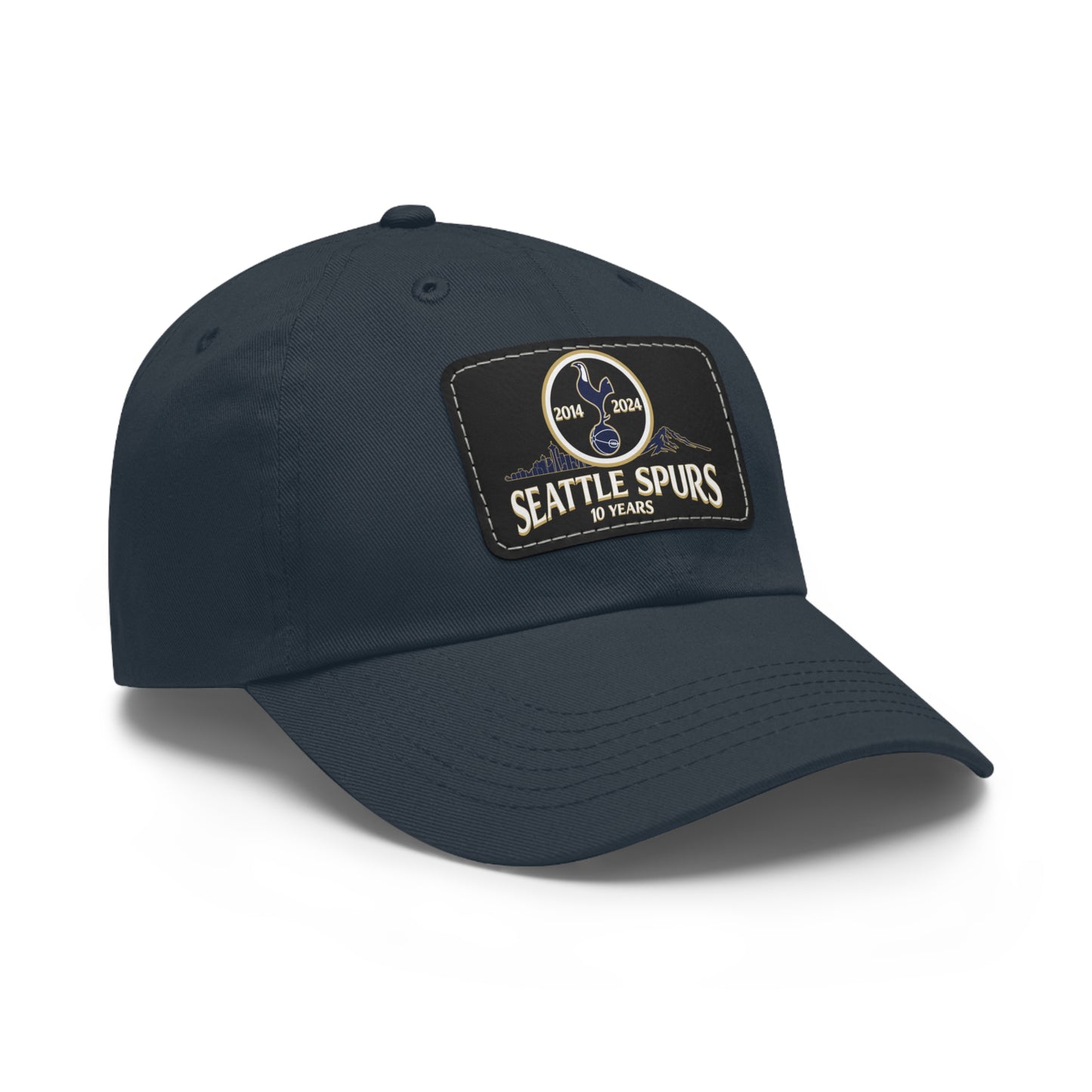 Seattle Spurs 10 Year Anniversary Leather Patch Dad Hat