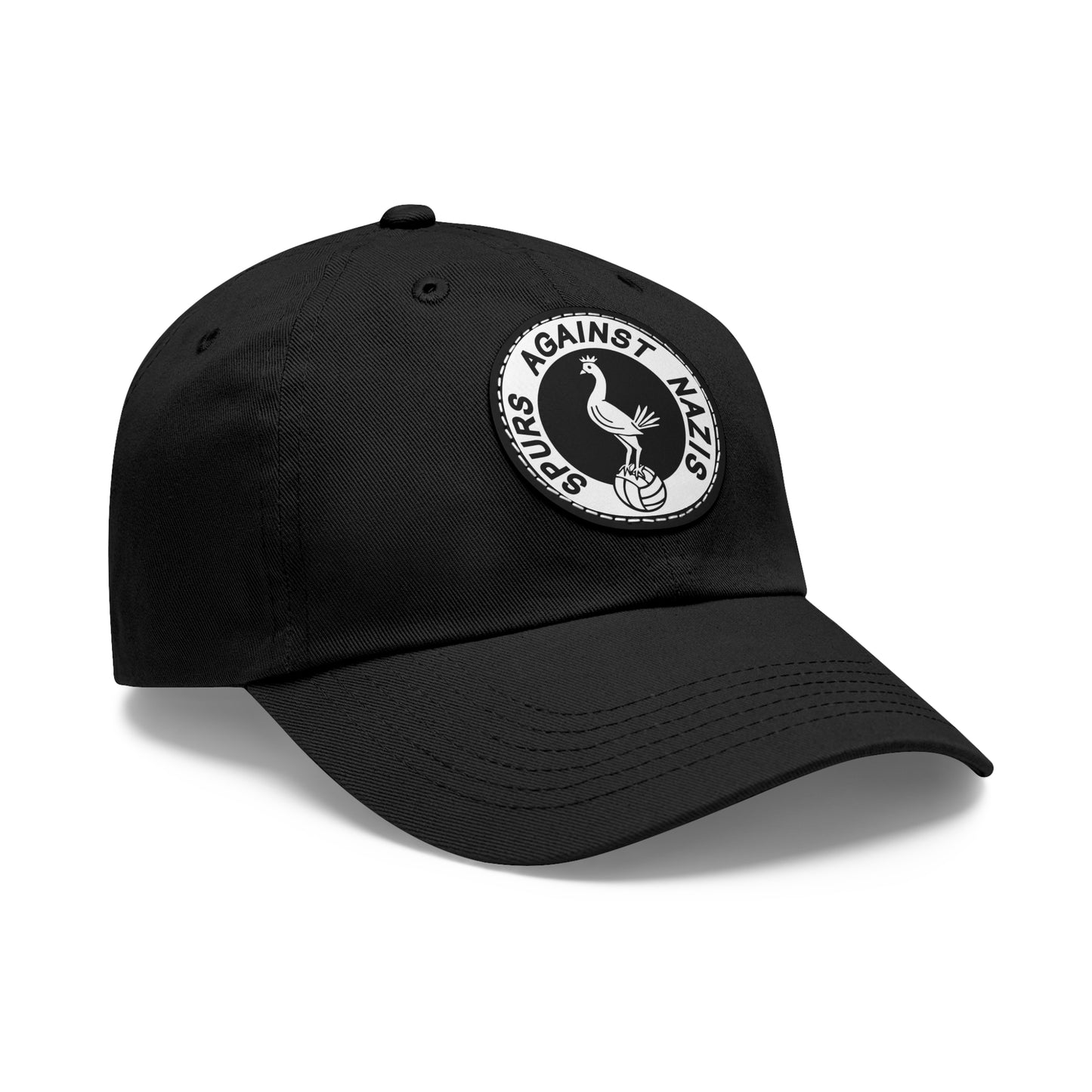 Spurs Against Nazis Tottenham Leather Patch Dad Hat