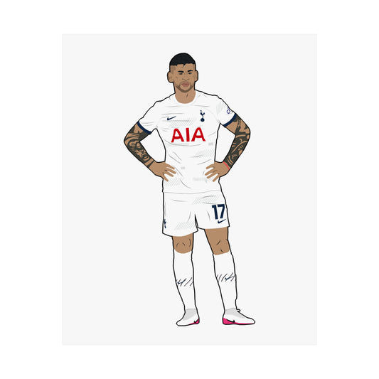 Cristian Romero Tottenham Poster