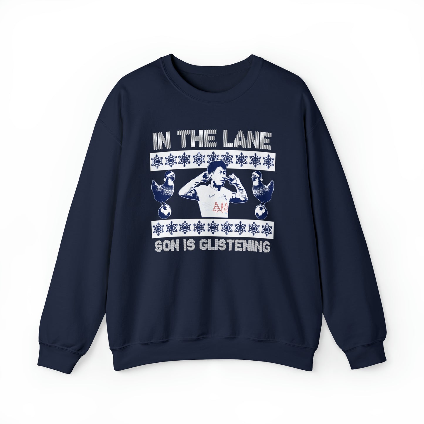 Son Heung-min In The Lane Christmas Jumper-Style Crewneck Sweatshirt