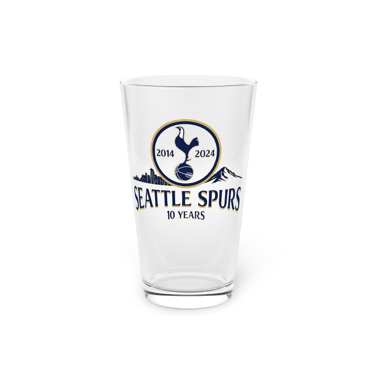 Seattle Spurs 10 Year Anniversary Pint Glass